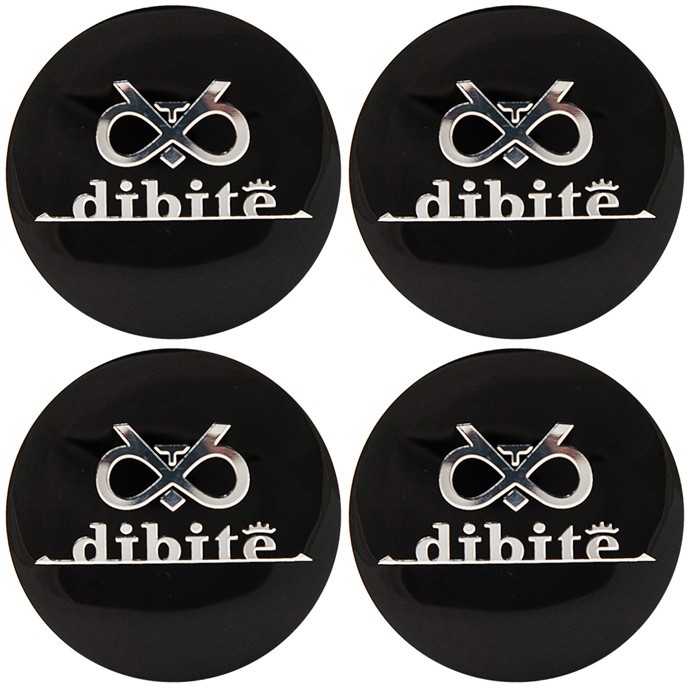 Наклейки на диски Dibite черный сфера 56 мм