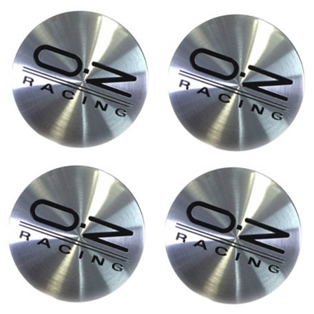 Наклейки на диски OZ Racing silver-black сфера 56 мм