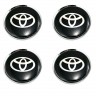 набор колпачков на диски Toyota (64/60/6) серебристый + черный