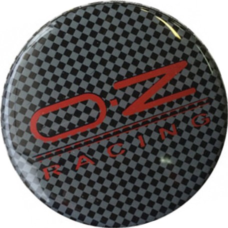Колпачок на диски Oz Racing 68/57/12 карбон с красным хромированный 