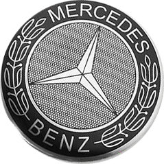 Колпачок на диски Mercedes 59/56/10 серебро, черный league