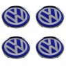 Колпачки на диски Volkswagen 65/60/12 хром и синий 
