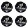 Hamann (64/60/6) черный глянец комплект колпачков центрального отверстия