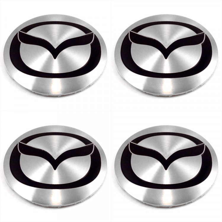 Наклейки на диски Mazda steel сфера 60 мм 