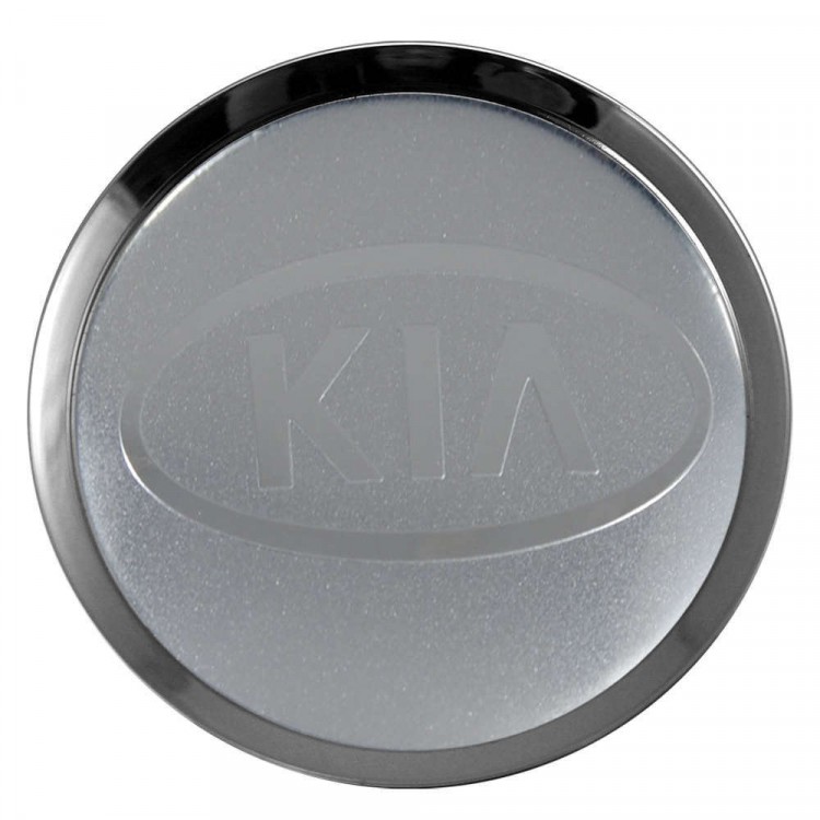 Заглушки для диска со стикером KIA (64/60/6) хром 