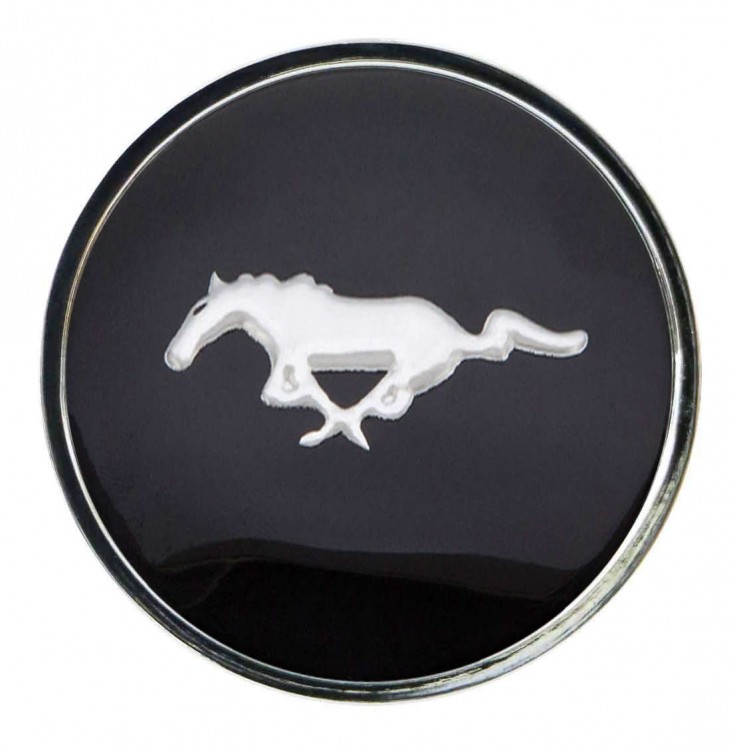 Колпачок ступицы Ford Mustang (63/59/7) черный хром