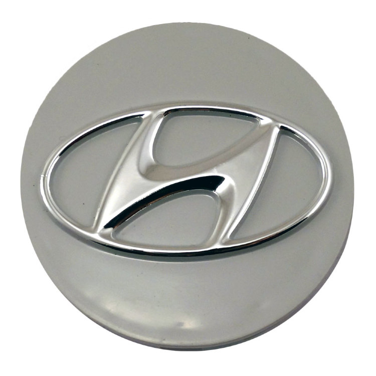 Колпачок для дисков Hyundai 63/55/6 milk/chrome 