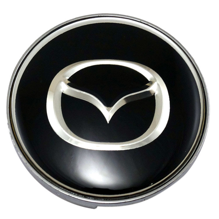Колпачки для дисков Mazda (69/64/11) black/chrome