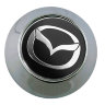 Колпачок на диски Mazda 64/57/10 хром-черный конус