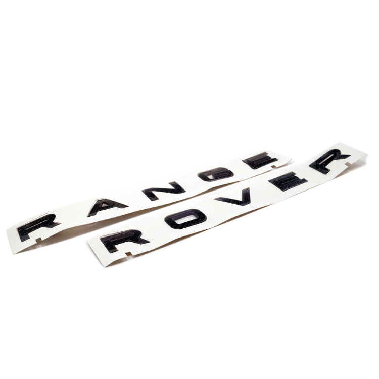RANGE ROVER - шильд на капот или багажник carbon