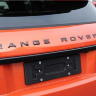 RANGE ROVER - шильд на капот или багажник carbon