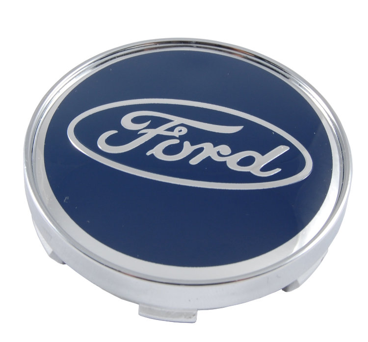 Колпачок на диски Ford 60/56/9 синий-хром 