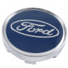 Колпачок на диски Ford 60|56|9 синий-хром