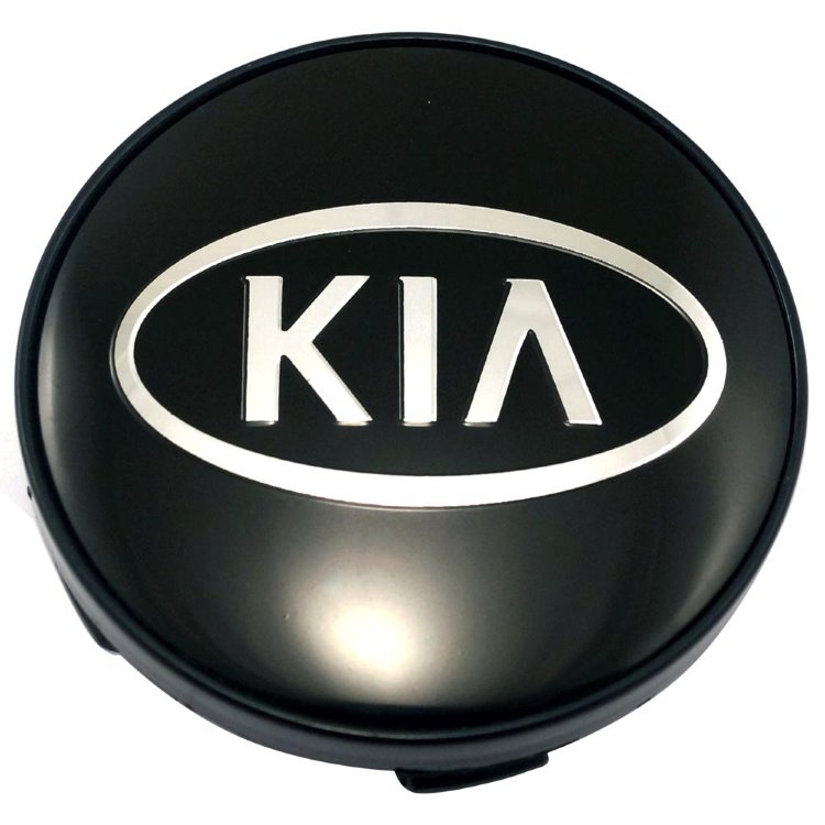 Заглушки для дисков KIA 60/56/9 black