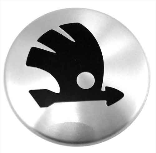 Колпачок центральный Skoda для диска Replica 59/55/12 стальной стикер