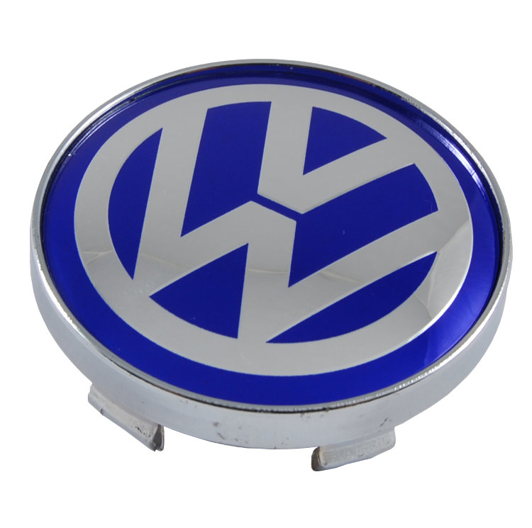 Колпачок на диски Volkswagen 60/56/9 синий-хром  