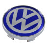Колпачок на диски Volkswagen 60|56|9 синий-хром