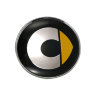 колпачок ступицы со стикером Smart (63/58/8) черный+хром+желтый