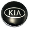 Колпачок в литой диск KIA 60/56/9 black+chrome