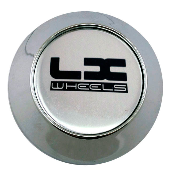 Колпачок на диски  LX wheels 64/57/10 хром-silver конус