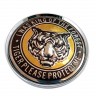 Колпачки на диски 62/56/8 хром со стикером Protect Tiger 