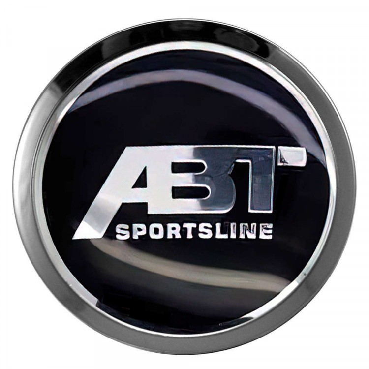 Заглушки для диска со стикером Volkswagen ABT Sportsline (64/60/6) черный