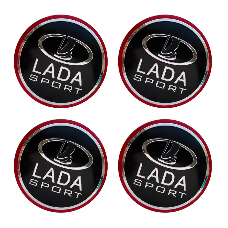 Наклейки на диски Lada Sport 56 мм тюнинговые