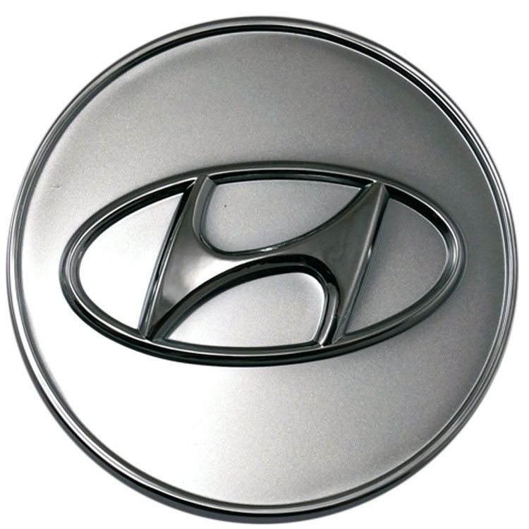 Колпачок в диск хромированный Hyundai (60/56/12) серебристый