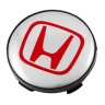 Колпачок ступицы Honda 60/56/9 хром+красный
