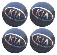 Изображение товара Наклейки на диски KIA сфера 56 мм черные