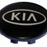 Колпачок на литые диски Kia 58/50/11 черный хром