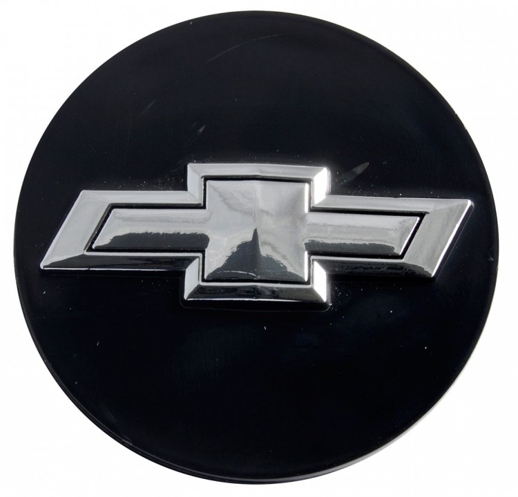 Колпачок на диски Chevrolet 66/62/12, черный и хром