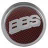 Колпачки на диски ВСМПО со стикером BBS 74/70/9 хром красный 