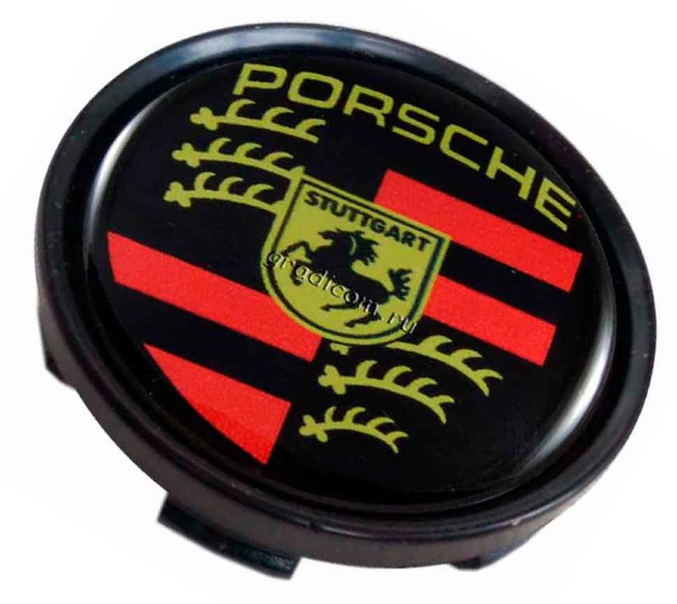 Колпачок ступицы Porsche 54/49/10 черный 