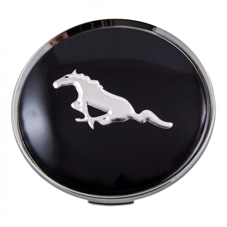 Колпачки на диски Mustang 65/60/12 черный и хром