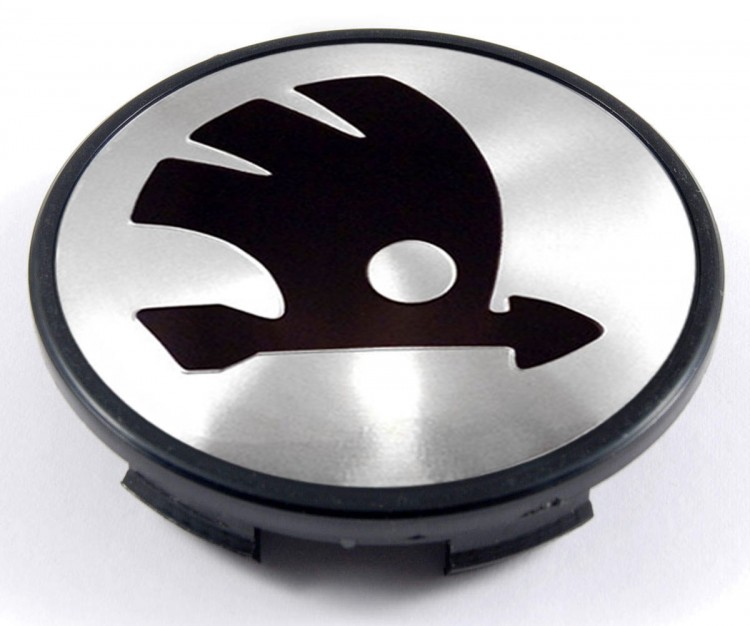 Колпачок на литые диски Skoda 65/60/10 цвет металл черный