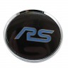Колпачки на диски 62/56/8 хром со стикером Ford Focus RS