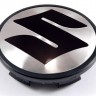 Колпачок на литые диски Suzuki 65/60/10 цвет металл черный
