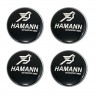 Колпачок на диски BMW Hamann 60/55/7 черный/хром