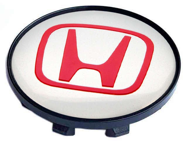 Колпачок на литые диски Honda 58/50/11 хром/красный
