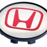 Колпачок на литые диски Honda 58/50/11 хром/красный
