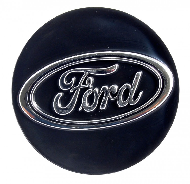 Колпачок на диски Ford 66/62/12, черный и хром