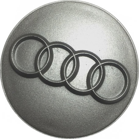 Колпачок на диски Audi, d54 60/54/9 серебристый