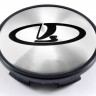 Колпачок на литые диски Lada 65/60/10 цвет металл черный 