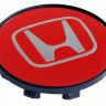 Колпачок на литые диски Honda 58/50/11 красный 