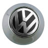 Колпачок на диски Volkswagen 68/62/10 черный-хром конус