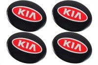 Изображение товара Наклейки на диски KIA сфера 56 мм черно-красные