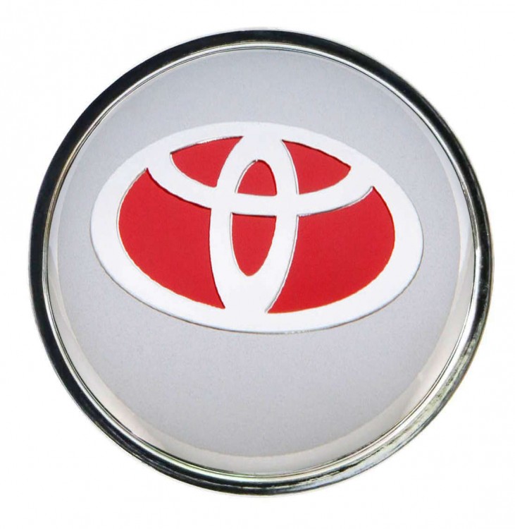 Колпачок ступицы Toyota (63/59/7) хром с красным