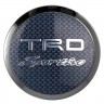 Заглушки для диска со стикером Toyota TRD (64/60/6) карбон/синий