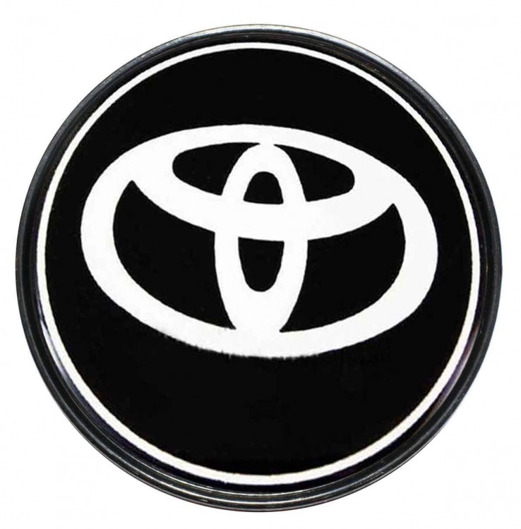 Колпачок центральный Toyota 60/55.5/8 черный 